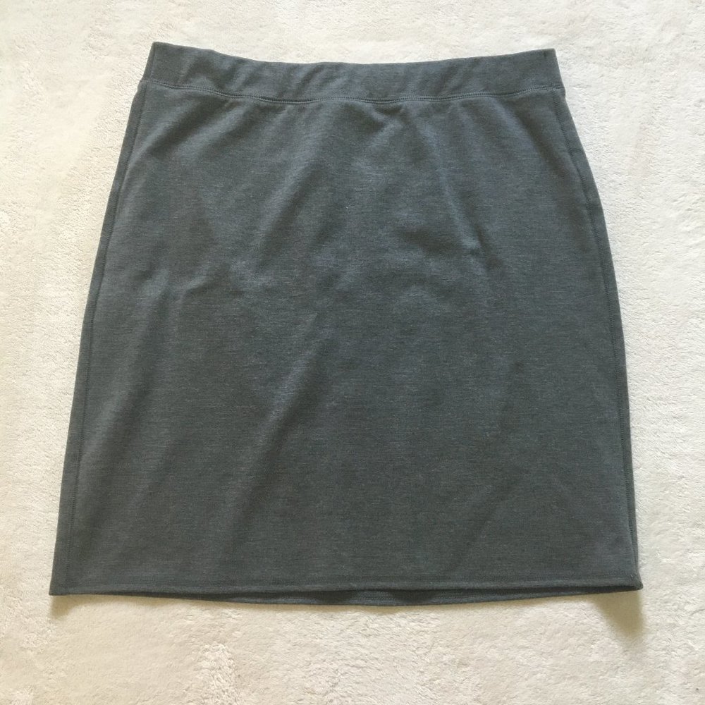Gray Stretch Skirt